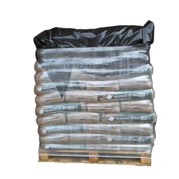 Palette de Granulés de bois DIN + Premium 72 sacs de 15 kg
